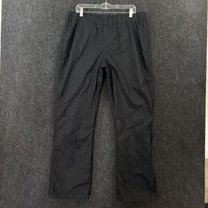 Columbia Storm Surge Rain Pants Women's XL Black Waterproof Lined Drawstring